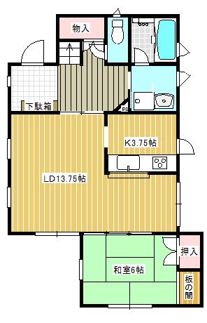 Floor plan. 29,800,000 yen, 3LDK + S (storeroom), Land area 169.76 sq m , Building area 116.75 sq m 1 floor