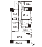 Floor: 3LDK + S + WIC + SIC, the occupied area: 90.17 sq m, Price: 39,600,000 yen, now on sale