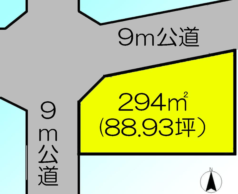 Compartment figure. Land price 26,800,000 yen, Land area 294 sq m