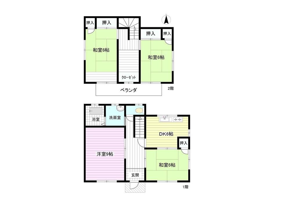 Floor plan. 16.8 million yen, 4DK, Land area 140.97 sq m , Building area 88.96 sq m