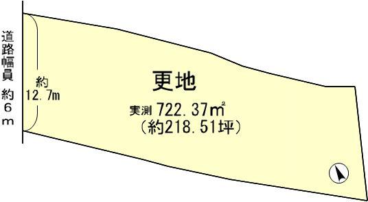 Compartment figure. Land price 17,520,000 yen, Land area 722.37 sq m