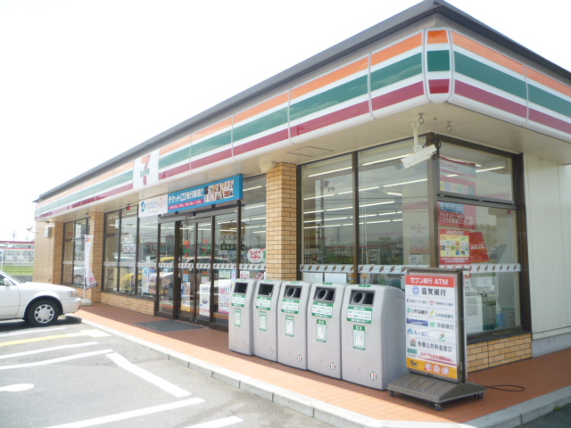 Convenience store. Seven-Eleven Hino-cho Matsuo store up (convenience store) 1257m