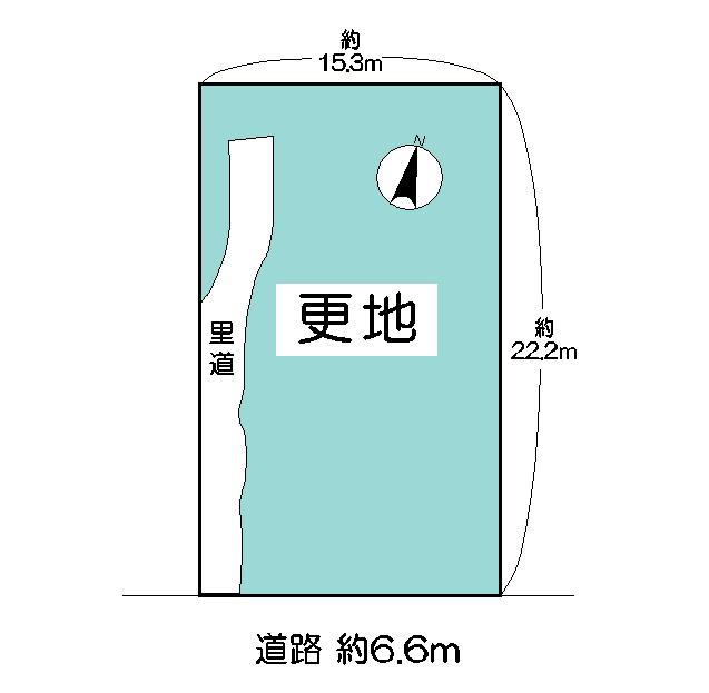 Compartment figure. Land price 3.8 million yen, Land area 255.14 sq m