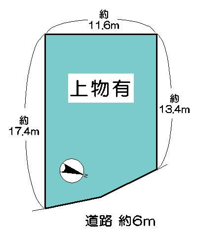 Compartment figure. Land price 3.5 million yen, Land area 183.13 sq m