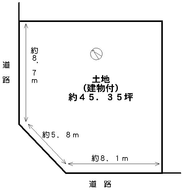 Compartment figure. Land price 12.3 million yen, Land area 149.94 sq m