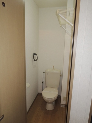 Toilet. toilet It is with shelf