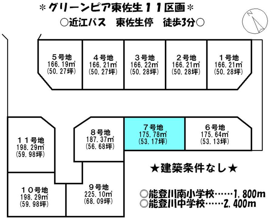Compartment figure. Land price 10,369,000 yen, Land area 175.77 sq m