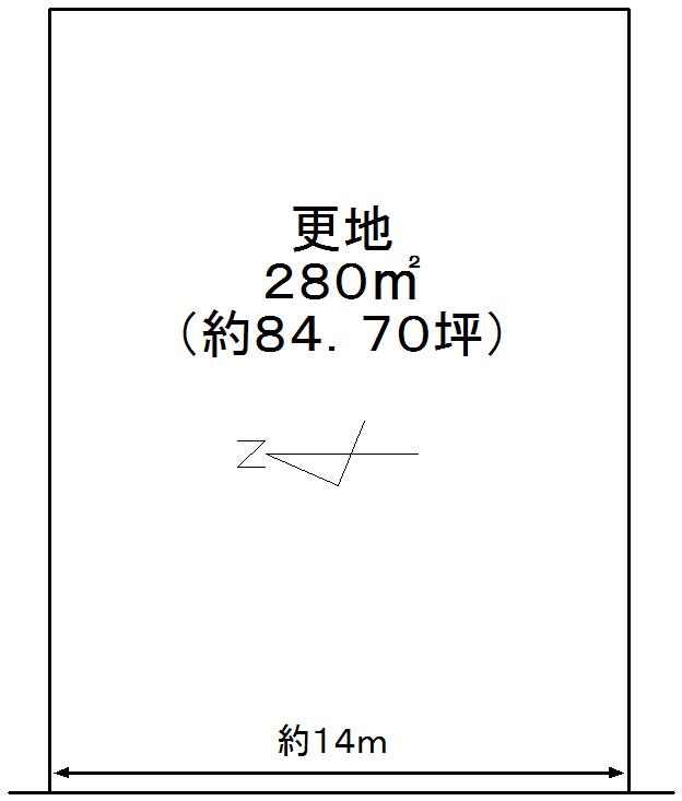 Compartment figure. Land price 5.68 million yen, Land area 280 sq m