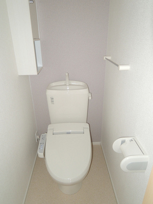 Toilet. Bidet ・ Heating toilet seat function with toilet! A convenient storage with a shelf