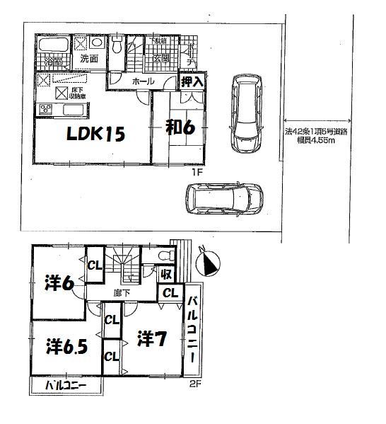 Floor plan. 19,800,000 yen, 4LDK, Land area 133.6 sq m , Building area 98.81 sq m