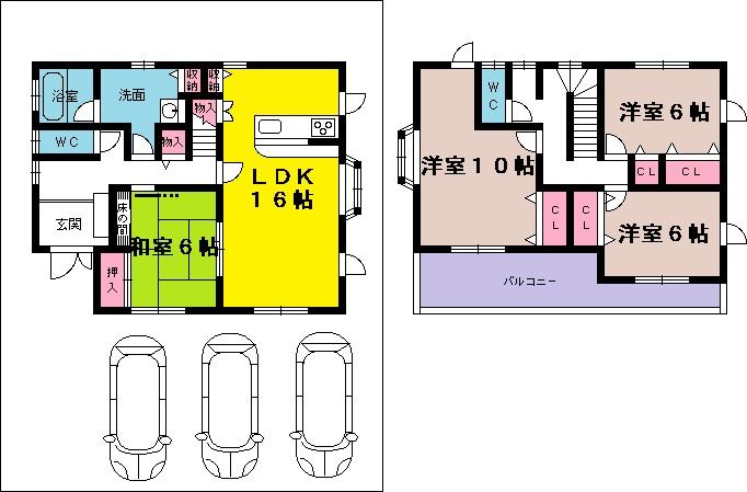 Floor plan. 19,800,000 yen, 4LDK, Land area 165.15 sq m , Building area 115.92 sq m