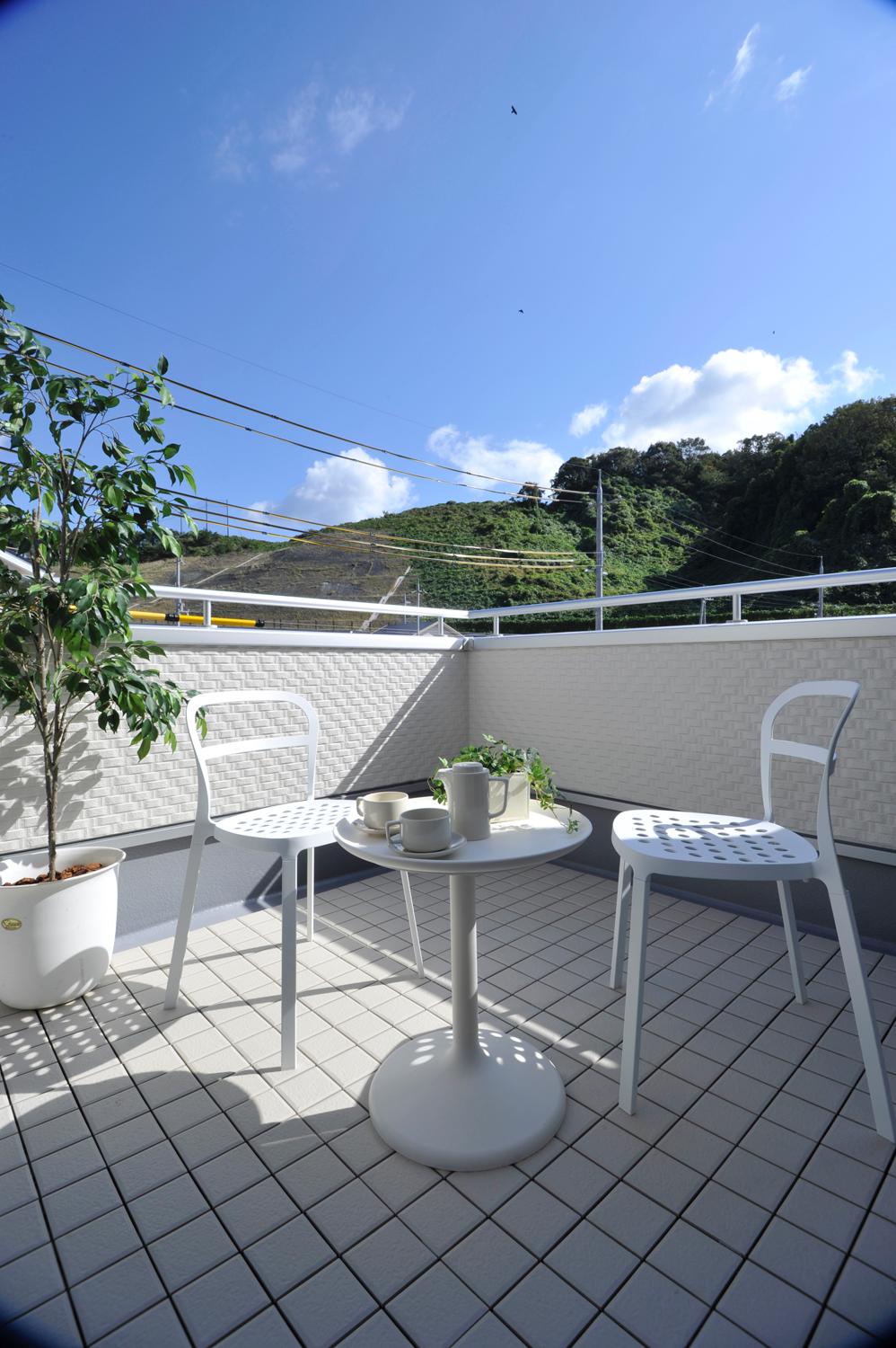 Balcony. Terrace balcony next to the main bedroom of the husband and wife private space.