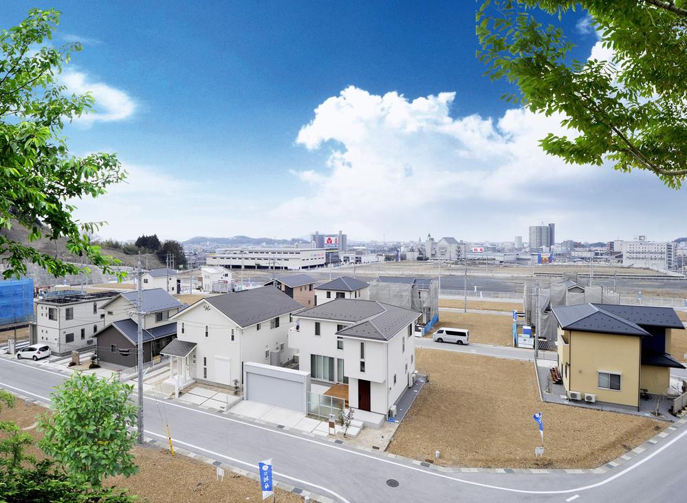 Sale already cityscape photo. New Town of all 81 compartments at a distance of JR Hikone Station, 11 minutes' walk. Near station, Perfect for a quiet residential area is child-rearing environment surrounded by nature.