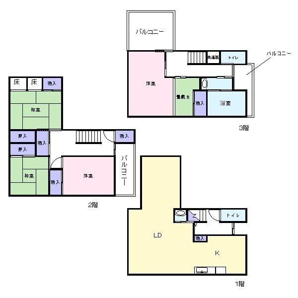 Floor plan. 13.8 million yen, 5LDK, Land area 163.22 sq m , Building area 146.28 sq m