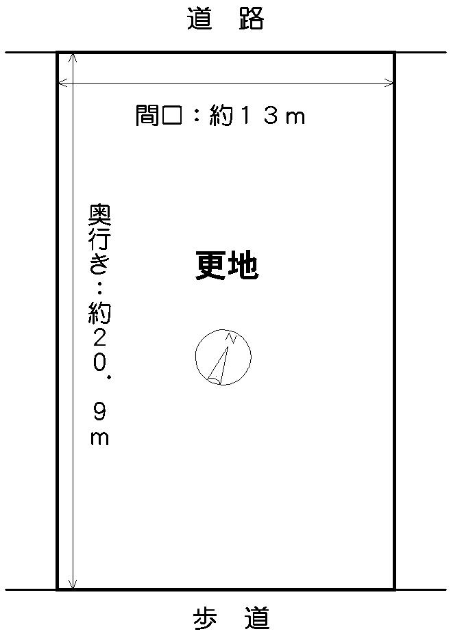 Compartment figure. Land price 7.5 million yen, Land area 272.95 sq m