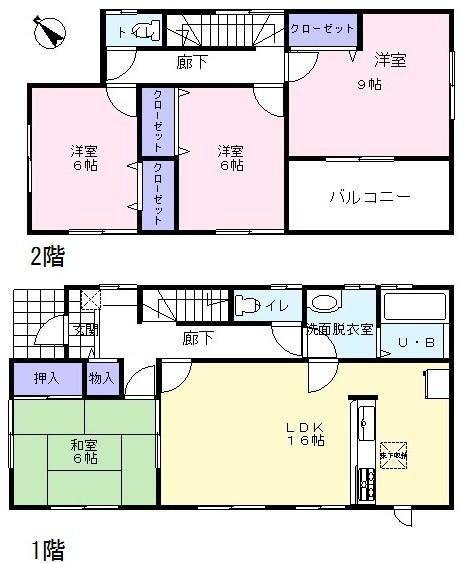 Floor plan. 18,800,000 yen, 4LDK, Land area 200.67 sq m , Building area 105.15 sq m