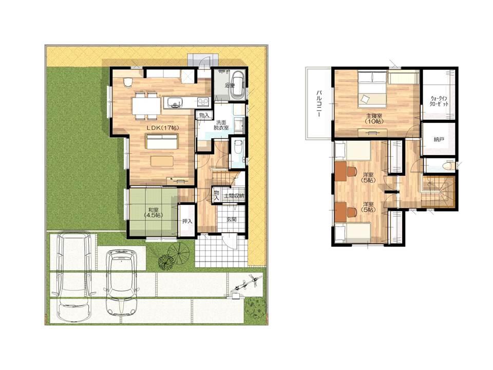 Other.  [G No. land] Price: 32,600,000 yen, 3LDK + S, Site area: 178.49 sq m , Total floor area: 113.71 sq m , W power generation residential solar power + ECOWILL / LDK floor heating ・ Dry & mist sauna ・ All rooms have LED lighting ・ All rooms curtain ・ AC2 units ・ External structure construction