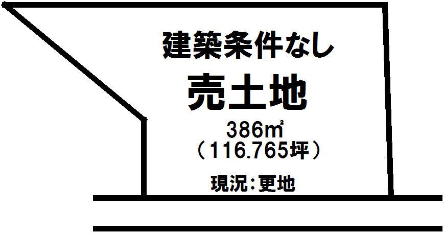 Compartment figure. Land price 13.5 million yen, Land area 386 sq m