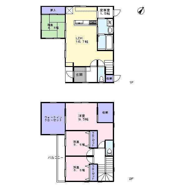 Floor plan. 24,800,000 yen, 4LDK+S, Land area 165.29 sq m , Building area 112.62 sq m