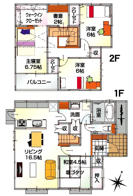Floor plan. (No. 5 locations), Price 23,686,000 yen, 4LDK, Land area 150.16 sq m , Building area 108.14 sq m