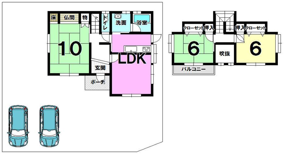 Floor plan. 10 million yen, 3LDK, Land area 227.16 sq m , Building area 86.12 sq m