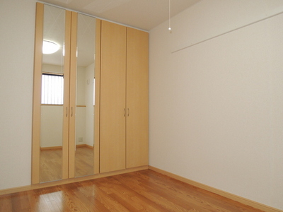 Living and room. Western style room With lighting. Convenient full-length mirror with closet