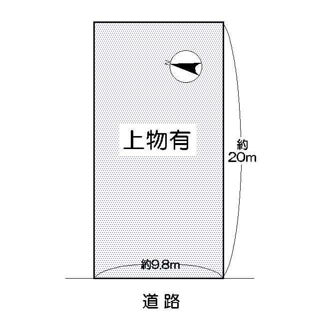 Compartment figure. Land price 4.5 million yen, Land area 198 sq m