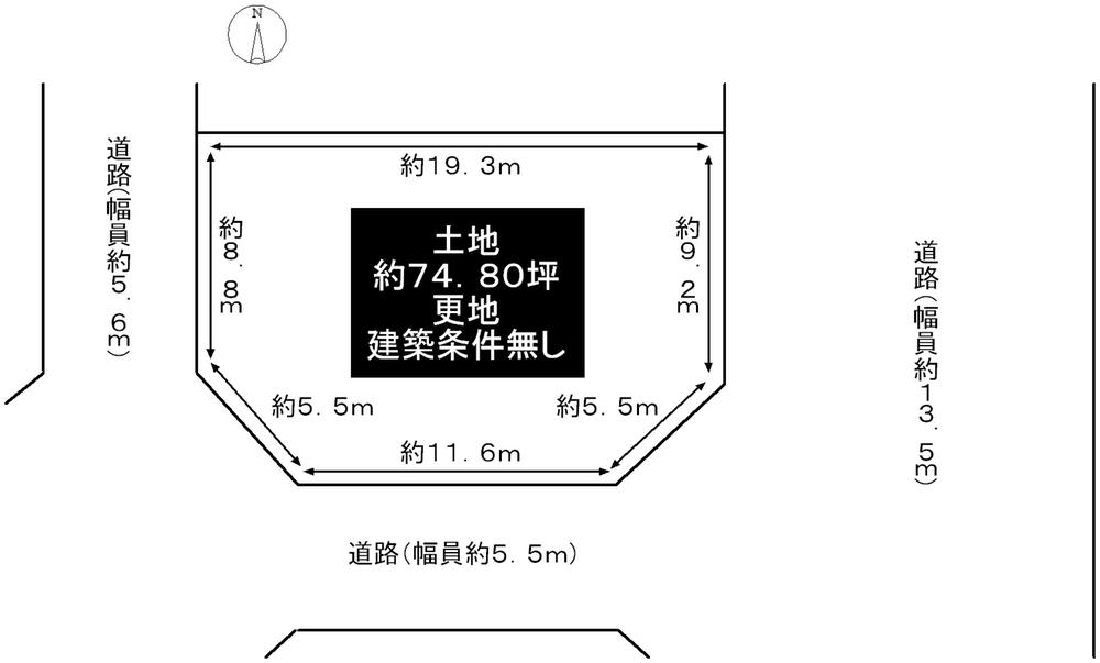 Compartment figure. Land price 8.5 million yen, Land area 247.28 sq m