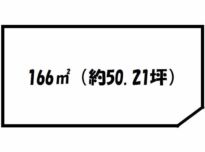 Compartment figure. Land price 3.8 million yen, Land area 166 sq m