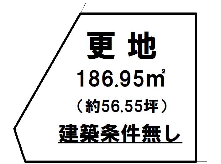Compartment figure. Land price 4.8 million yen, Land area 186.95 sq m compartment view