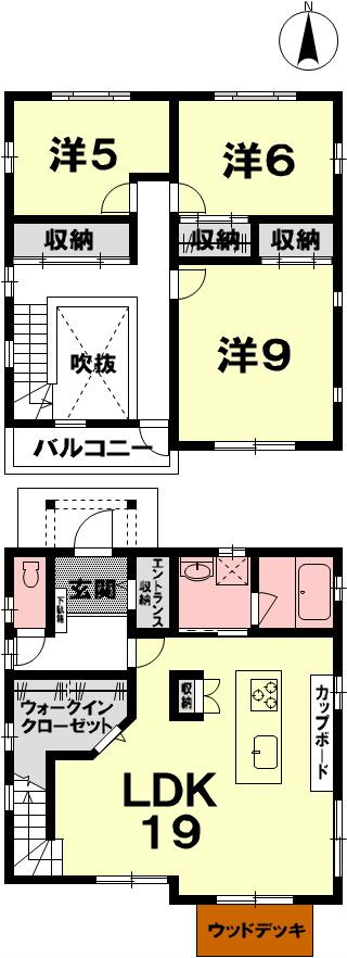 Floor plan. 24,800,000 yen, 3LDK, Land area 201.99 sq m , Building area 110.8 sq m