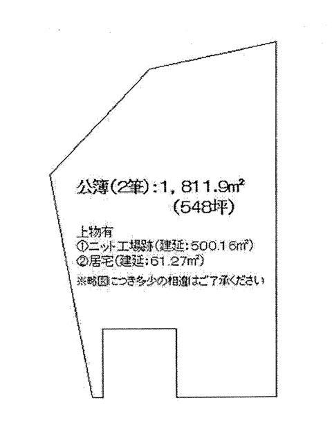 Compartment figure. Land price 44 million yen, Land area 1,811.9 sq m