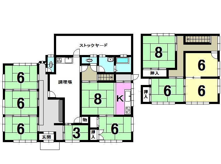 Floor plan. 26.5 million yen, 10K, Land area 462.73 sq m , Building area 187.56 sq m floor plan