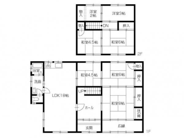 Floor plan. 12 million yen, 6LDK, Land area 237.8 sq m , Building area 144.57 sq m