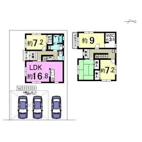 Floor plan. 22,800,000 yen, 4LDK + S (storeroom), Land area 208.69 sq m , Building area 120 sq m
