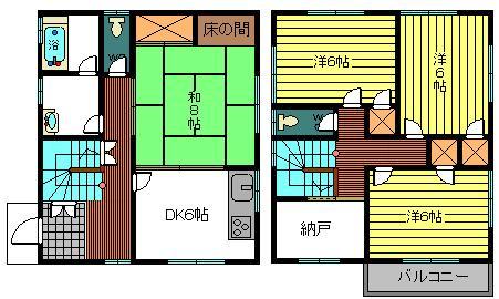 Floor plan. 11.8 million yen, 4DK + S (storeroom), Land area 281.11 sq m , Building area 108.66 sq m