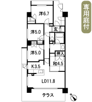 Floor: 4LDK + WIC + SIC, the occupied area: 82.23 sq m, Price: 31.2 million yen