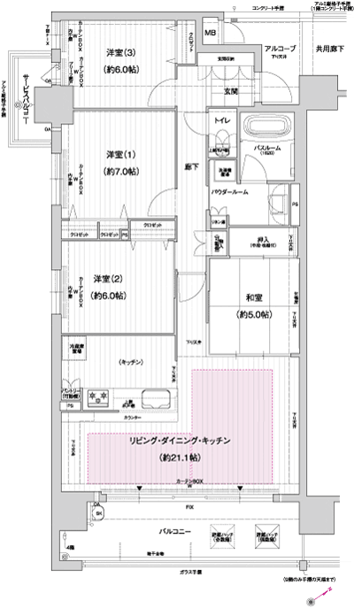 Floor: 4LDK, occupied area: 98.01 sq m, Price: 51,138,000 yen