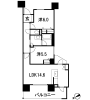 Floor: 2LDK, occupied area: 60.88 sq m, Price: 26,989,400 yen