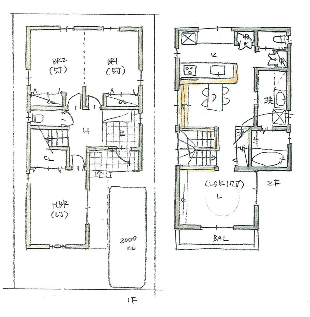 Floor plan. 26.5 million yen, 3LDK, Land area 82.22 sq m , Building area 83.06 sq m