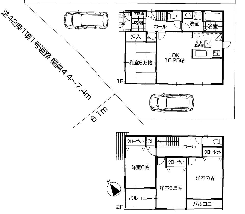 Floor plan. (No. 2 locations), Price 25,800,000 yen, 4LDK, Land area 132.23 sq m , Building area 99.22 sq m