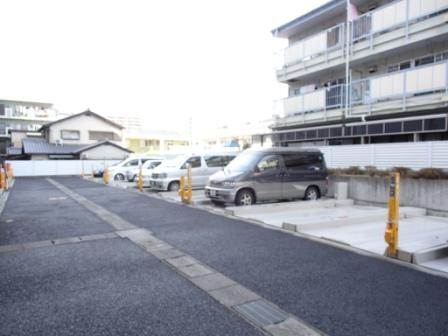 Parking lot. Common areas
