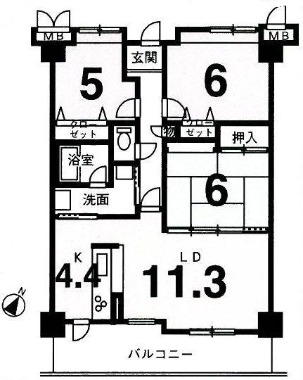 Floor plan. 2LDK + S (storeroom), Price 9.5 million yen, Occupied area 71.62 sq m , Balcony area 13.72 sq m