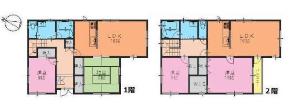 Floor plan. 25,800,000 yen, 4LDK, Land area 151.62 sq m , Building area 158.65 sq m