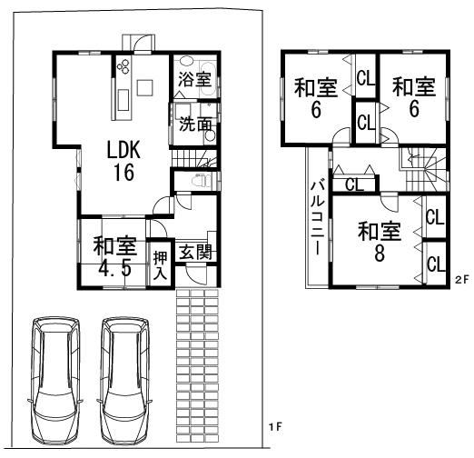 Floor plan. 29,800,000 yen, 4LDK, Land area 164.87 sq m , It is a building area of ​​99.37 sq m floor plan.