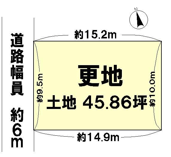 Compartment figure. Land price 17.5 million yen, Land area 151.61 sq m