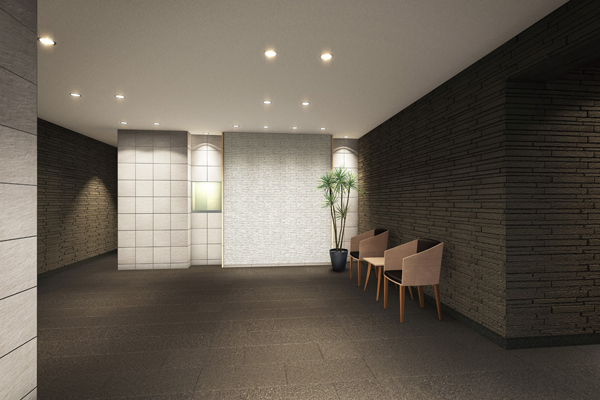 Features of the building.  [Entrance hall] It is the entrance hall to feel warm even in heavy (Rendering)