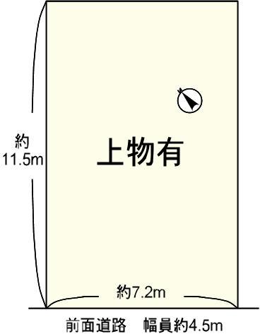 Compartment figure. Land price 7.5 million yen, Land area 82.35 sq m