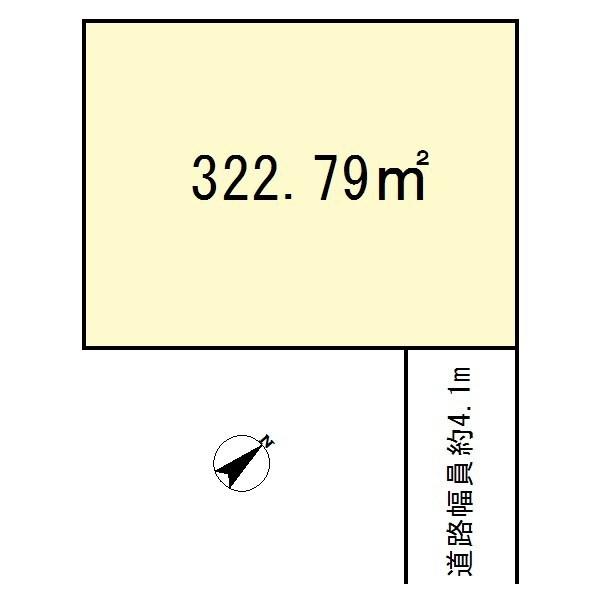 Compartment figure. Land price 29,800,000 yen, Land area 105.1 sq m
