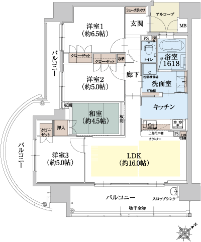 Floor: 4LDK, occupied area: 80.15 sq m, Price: 31.1 million yen